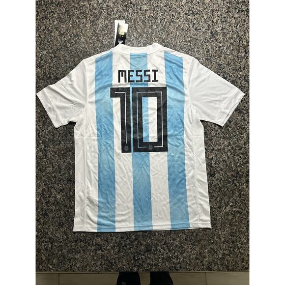 ADIDAS ARGENTINA LIONEL MESSI HOME SOCCER FUTBOL JERSEY 2018 MENS MEDIUM - Picture 2 of 4